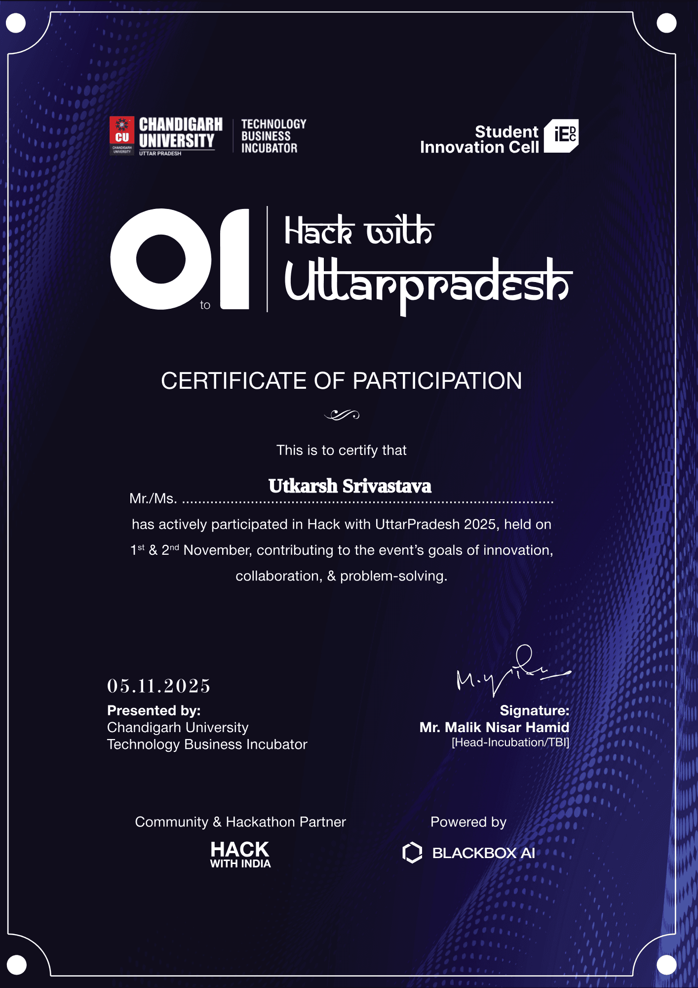 Finalist - HackwithUP Hackathon